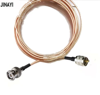 UHF PL259 Enchufe macho a BNC macho RF coaxial coaxial cable RG316 1m 3m 5m 10m