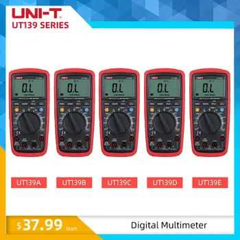 UNIDAD UT139E Digital de Alta Precisión Multímetro True RMS Auto Rango de velocidad de conducción nerviosa de la Temperatura de la Capacitancia de 6000 Conteo de Frecuencia LPF UT139S