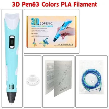 USB Niños de la Impresora 3D de la Pluma Ajustable de la Temperatura PLA LED Profesional de la Impresión en 3D a Lápiz de BRICOLAJE Dibujo Juguetes Educativos de Regalos