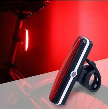 USB Recargable Rojo Bicicleta Luz Trasera de Bicicleta LED Bicicleta luz trasera Impermeable de la Cola de la Bicicleta de Luz de la Lámpara de las Luces de Bicicleta