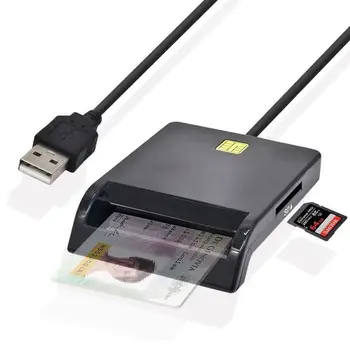 USB SIM Lector de Tarjetas Inteligentes Para el Banco de la Tarjeta de IC/ID EMV SD TF lectores de tarjeta MMC USB CCID ISO 7816 para Windows 7 8 10 SO Linux