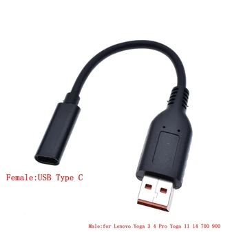 USB Tipo C EP de Carga Cable de Alimentación de Cc del Adaptador de Enchufe Convertidor para Lenovo Yoga 3 4 Yoga Pro 700 900 Miix 700 710 Miix2-11 Portátil
