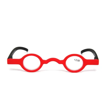 UVLAIK MINI Diseño de Gafas de Lectura de las Mujeres de los Hombres de la Vendimia de la Ronda de los Pequeños Vasos Negro Rojo Marco de Anteojos Recetados Con Dioptría