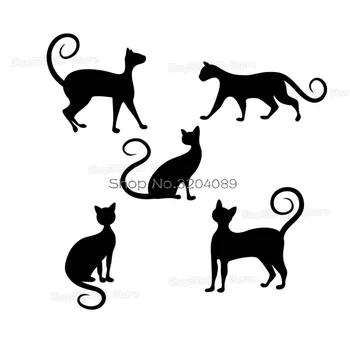 Varios gatos Pegatinas de Pared Decoración del Hogar Sala de estar Dormitorio Auto-adhesivo de Arte Murales Encantador Lindo Calcomanías YY545