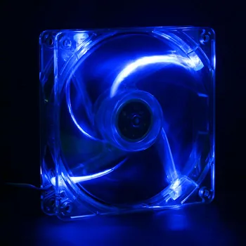 Ventilador del chasis Silencioso Ventilador Transparente de 12 cm de Disipación de Calor de Potencia LED Azul se Ilumina de colores 120x120x25mm ventilador de refrigeración cooler de 120mm