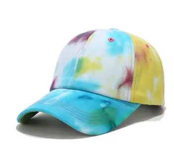 Verano colorido Tie-dye gorra de béisbol de Algodón papá sombrero de la gorra de Béisbol Para los Hombres las Mujeres de Hip Hop del Snapback Cap Hueso Garros ocio sombrero para el sol