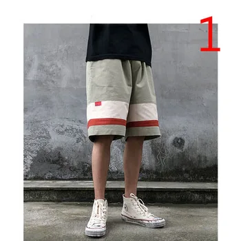 Verano sección delgada cinco pantalones versión coreana de la tendencia de la salvaje elástica de los hombres de la marea de la marca de pantalones