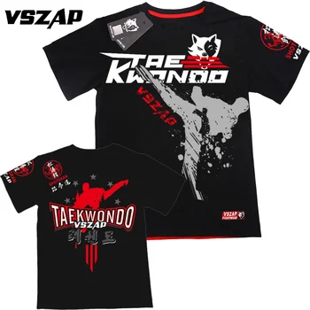 Verano VSZAP de Taekwondo de los Hombres camiseta de Fitness Entrenamiento de los Deportes de Lucha de Manga Corta de MMA de la Competencia de Lucha contra el Rendimiento de la Camiseta de la