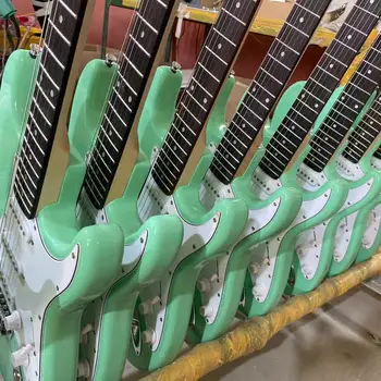 Verde sq guitarra eléctrica de Arce, diapasón directa de la Fábrica del envío Gratis