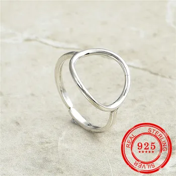 Versión coreana de la nueva plata de ley 925 anillo de las señoras de la boutique de la boda anillo de la plata esterlina 925 joyería de moda