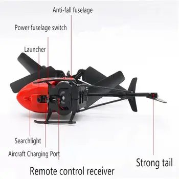 Vieruodis Helicóptero RC de 2 canales 2 Canales Mini RC Drone Con Gyro Resistente a Choque RC Juguetes Para Niño O Niña a los Niños de Regalo Rojo Amarillo Azul