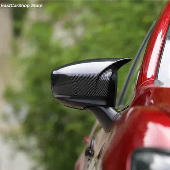 Vista Posterior del coche Retrovisor del Lado del Espejo de Cristal Cubierta de la Moldura del Marco del Espejo Lateral Tapas de Cubierta para Mazda 6 Atenza 2019 2020 2021 Accesorios