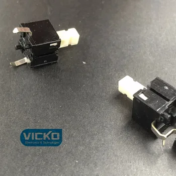 [VK] Japón ALPES conductora interruptor mezclador pulse el interruptor de botón de goma conductiva interruptor de 2 pies 2 pin 8*8*14m m 2P