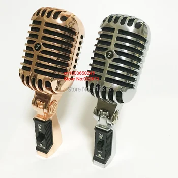 VM-60 Profesionales de Rotación de la Vendimia Micrófono Clásico Micrófonos Dinámicos Retro Microfone para la Radiodifusión Vocal y Concierto