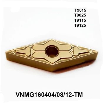 VNMG 160408 VNMG160404-TM VNMG160408-TM VNMG160412-TM T9015 T9025 T9115 T9125 CNC Plaquitas de metal duro de Torno, Fresa Herramientas