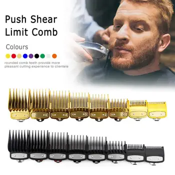 WAHL 8pcs/set Premium Hair Clipper Guía de Corte Peine Guardias Límite Peine Kit de Herramienta Universal 1.5 / 3 / 4.5 / 6/10/13/19 / 25mm Conjunto