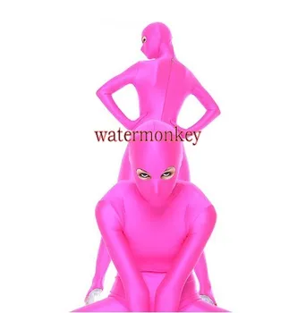 Watermonkey Marca de las mujeres de los hombres de Traje sexy Medias de Traje de full Body de Lycra Spandex Traje de abrir los ojos y capucha Desmontable