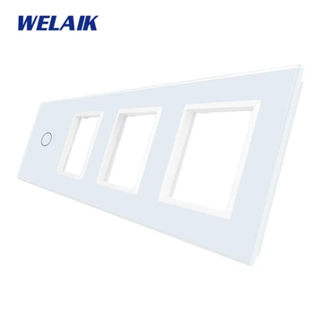 WELAIK-1 Marca el Envío Libre de la UE 4Frame 1grupo+3Square agujero de Panel de Vidrio de Cristal de Vidrio No Sólo en el Panel Táctil Interruptor de A491888W1