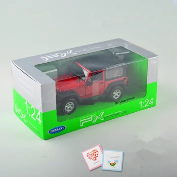 WELLY 1:24 Jeep Wrangler coche de la aleación del coche modelo de simulación de la decoración del coche de la colección de don juguete de fundición modelo de juguete de niño