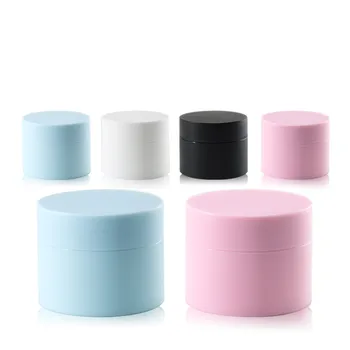 Whalesale 20/30 ml crema helada de contenedor caja de maquillaje facial crema tarro vacío separado de la caja de embalaje las botellas rellenables rosa caja azul