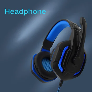 Wired Gaming Headset Auriculares de sonido Envolvente de sonido de graves Profundos Estéreo Casco de Auriculares con Micrófono Para XBox para PS4 PC Portátil Juego