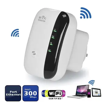 Wireless Wifi Repetidor 300Mbps Red WiFi Amplificador de Wi-Fi de Largo alcance de la Señal Extender 802.11 N/B/G Punto de Acceso Repetidor