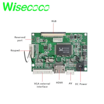 Wisecoco JT035IPS02-V0 tft de 3,5 pulgadas ips lcd de pantalla de 640 x 480 vga av placa controladora
