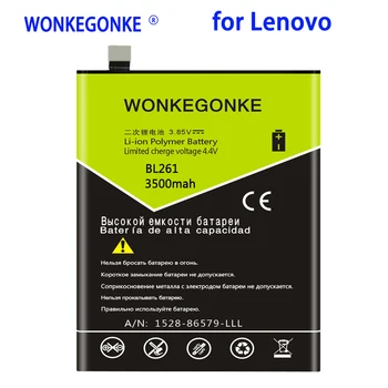 WONKEGONKE 3500mah BL261 Batería Para Lenovo Música de Limón K5 Nota K52t38 K52e78 Baterías de Bateria