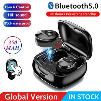 XG12 TWS Bluetooth 5.0 de Auriculares Estéreo Inalámbricos Earbus de Sonido HIFI Auriculares deportivos Juegos de manos libres Auricular con Micrófono para el Teléfono