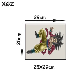 XGZ Gran Cojín de Ratón Negro de Bloqueo Borde de Anime son Goku Mono Escritorio de la Computadora de la Estera de Goma antideslizante Para Lol Csgo Gamer