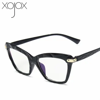 XojoX Óptico de la Luz Azul Gafas de Mujer Gafas de Marcos de Anteojos Transparentes sección Poligonal PC Ultraligero Falso Gafas