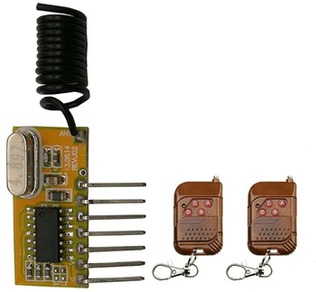 Xuanlongyuan RF Receptor Inalámbrico del Módulo de DC5V 4CH Mini Super-heterodino Módulo Receptor de Aprendizaje de Código de Puerta de Garaje /lámpara/ de la ventana