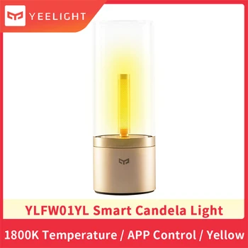 Yeelight YLFW01YL Lámpara Led Inteligente de la Vela del Ambiente de la Aplicación Bluetooth Gire la Luz de Control Remoto Táctil de Control de Luz de la Noche