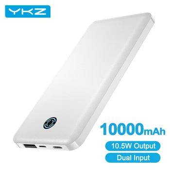 YKZ 10000mah Banco de Alimentación Portátil USB Tipo C Mini Powerbank de Carga Rápida de Cargador de Teléfono Móvil Micro USB Batería Externa de Viaje C
