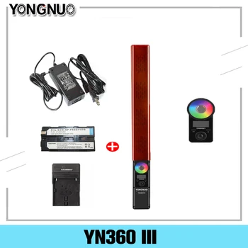 YONGNUO YN360 III YN360III Luz de Vídeo LED de Mano Toque el Ajuste Remoto Ajustable RGB Temperatura de Color 3200K-5500K