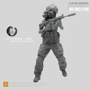 Yufan Modelo 1/35 De La Resina De La Figura Femenina Soldado Sello De Comando Rosa Laura De La Serie Cazador Nocturno Kit De Modelo Djj-02