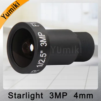 Yumiki M12 CCTV 3MP 4 mm de la lente F1.2 Longitud Focal de 4 mm Sensor de 1/2.5