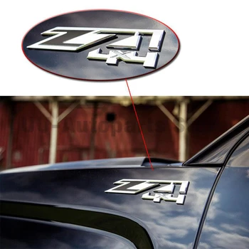 Z71 4x4 Emblema etiqueta Engomada del Coche Decal Insignia de la Nueva Red de Chrome para Chevrolet Silverado GMC Sierra Tahoe Camión