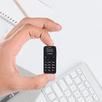 ZANCO 2pcs pequeña t1 Mundo más pequeño teléfono Celular cambiador de voz de teléfono Desbloqueado teléfono comprar ahora con conexión de 2pc auriculares BT