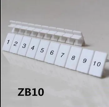 ZB10 Riel Din Bloques de Terminales del Fabricante de Tiras con Números Impresos, Traje de UK10N UK16N UK35 envío gratis
