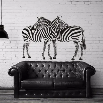 Zebra Etiqueta De La Pared Calcomanía De Afiches Arte De La Pared De Vinilo Pegatinas Decal Decoración Mural De Animales Salvajes Etiqueta Engomada De La Cebra De La Etiqueta Engomada Del Coche