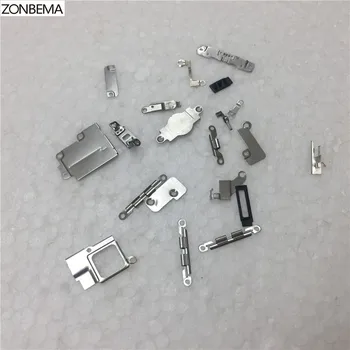 ZONBEMA 10sets/lote Interior de Accesorios para el iPhone 5 5G Dentro de Pequeñas Piezas de Metal Titular de Soporte del Escudo de la Placa de Kit de 10 conjuntos de